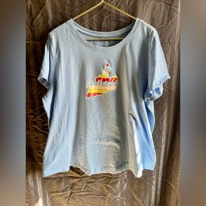 Nike Dri-Fit Graphic T-Shirt Activewear Size XXL  Sky Blue Color. New w/Out Tags